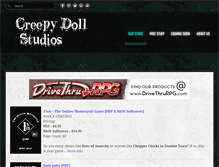 Tablet Screenshot of creepydollstudios.com